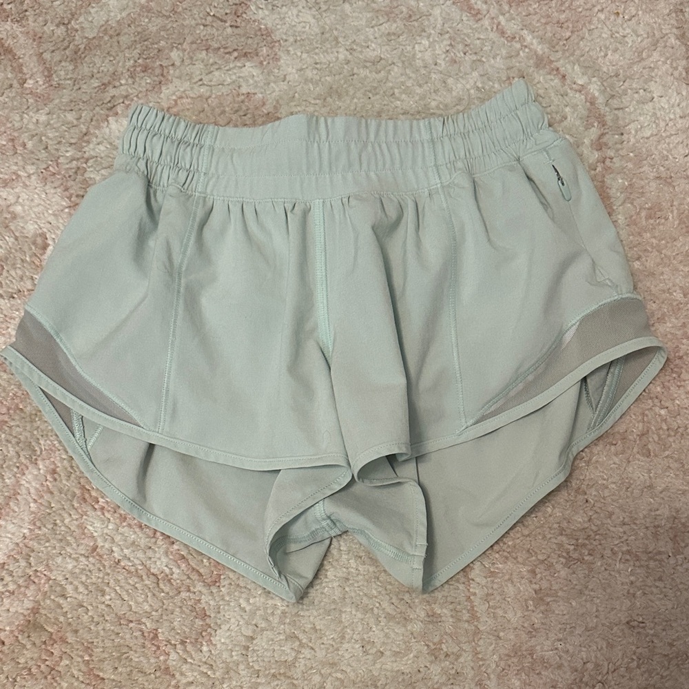 Lululemon Hotty Hot Shorts Delicate Mint